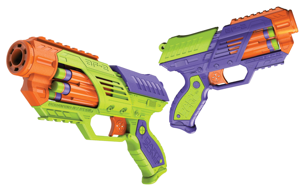 B.D SHOT100×2 Dart Zone Blitzfire Quickshot Revolver 2-Pack